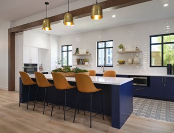 Community kitchen with espresso bar
